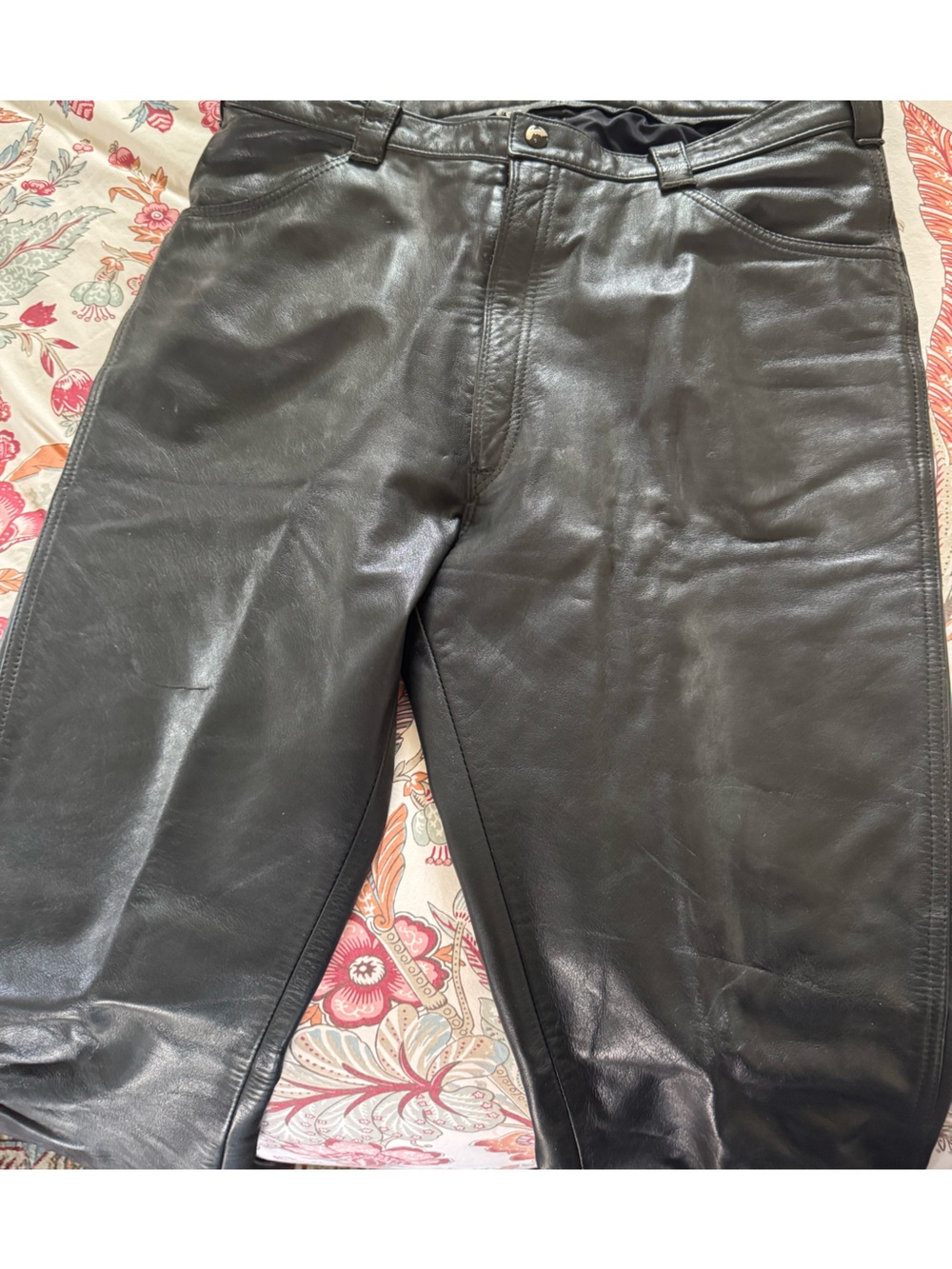 Vintage Motorcycle Leather Pants